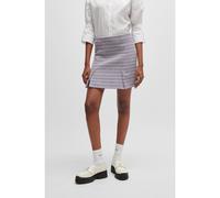 HUGO Jupe courte en coton mélangé à motif - Style Rasmina, 50517947 Violet à motif 44