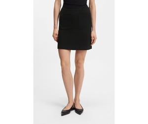HUGO Jupe courte en jersey Punto Milano avec poches devant - Style Noellen, 50557504 Noir M