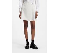 HUGO Jupe courte portefeuille en rayures tennis - Style Riberi, 50559171 Rayures blanches 42