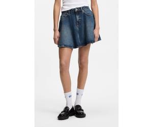 HUGO Jupe courte taille haute en denim bleu - Style Gissy_B, 50566136 Bleu XL