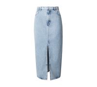 HUGO Jupe Regular en denim rigide à rayures - Style Gatje_4, 50568239 bleu clair M