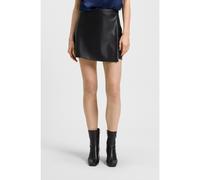 HUGO Jupe-short courte portefeuille en similicuir - Style Hotia-1, 50542312 Noir 38