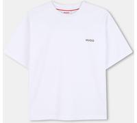 Hugo Kids' Small Logo Regular Fit T-Shirt Blanc 6Y Male