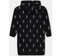 Hugo Logo Print Hooded Dress Noir 09B 16Y Female