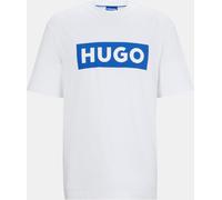 Hugo Logo T-Shirt Blanc 100 Très grand Male