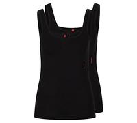 HUGO Twin Vest Débardeur, Black1, XL (Lot de 2) Women