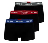 Hugo Lot de 3 Boxers pour Homme, Noir, Taille M