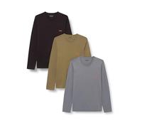 Hugo Lot de 3 t-Shirts LS RN Triplet à Manches Longues en Coton pour Homme, Open Miscellaneous, M