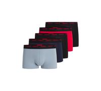 HUGO Lot de cinq boxers courts en coton stretch - Style TRUNK FIVE PACK, 50532619 Rouge / Bleu / Noir S