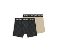 HUGO Lot de deux boxers en coton stretch pour enfant - Style G00564/09B04A, G00564 Noir 126