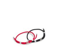 HUGO Lot de deux bracelets avec cordon ornés de plaques à logo - Style E-HUGOCORD3-BRA, 50552605 Fantaisie pcs.