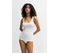 HUGO Lot de deux débardeurs en coton stretch à logo imprimé - Style TWIN VEST, 50469682 Blanc XXL