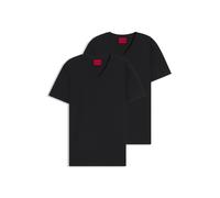Hugo Short Sleeve V Neck T-shirt Noir XS Homme