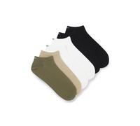 HUGO Lot de six paires de chaussettes basses en coton mélangé avec logos - Style 6P AS UNI CC, 50516395 Beige / Vert / Noir 43-46