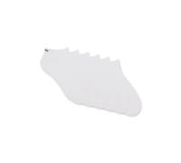 HUGO Lot de six paires de chaussettes basses en coton mélangé avec logos - Style 6P AS UNI CC, 50516395 Blanc 39-42