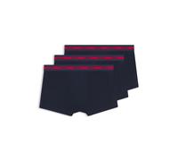 HUGO Lot de trois boxers avec logo en coton stretch - Style TRUNK TRIPLET PLANET, 50492375 Bleu foncé XS