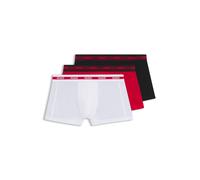 HUGO Lot de trois boxers avec logo en coton stretch - Style TRUNK TRIPLET PLANET, 50492375 Noir / Blanc / Rouge XXL