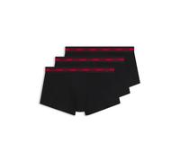 HUGO Lot de trois boxers avec logo en coton stretch - Style TRUNK TRIPLET PLANET, 50492375 Noir XL