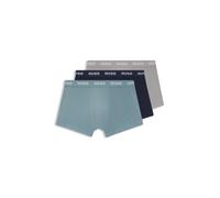 HUGO Lot de trois boxers courts avec taille à logo en jacquard - Style TRUNK TRIPLET PACK, 50532611 Bleu / Gris XL