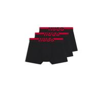 HUGO Lot de trois boxers courts avec taille à logo revisité - Style TRUNK TR. SPLIT LOGO, 50545667 Noir XL