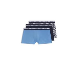 HUGO Lot de trois boxers courts en coton stretch - Style TRUNK TR PLANET DES, 50545668 Bleu XL