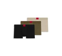 HUGO Lot de trois boxers courts en coton stretch - Style TRUNK TRIPLET GALAXY, 50532797 Beige / Vert / Noir XL