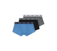 HUGO Lot de trois boxers courts en coton stretch - Style TRUNK TRIPLET PACK, 50532611 Noir / Gris / Bleu XL