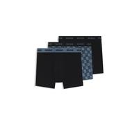 HUGO Lot de trois boxers longs en coton stretch - Style BOXERBR TRPLT DESIGN, 50532559 Bleu L
