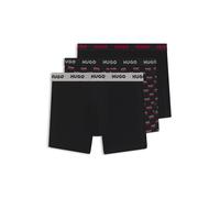 HUGO Lot de trois boxers longs - Style BOXERBR TRPLT DESIGN, 50532559 Noir M