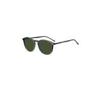 HUGO Lunettes de soleil en acétate gris avec branches tubulaires en métal - Style HG 1346/SKB751QT, 58329311 Gris pcs.