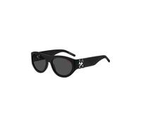 HUGO Lunettes de soleil en acétate noir avec monogramme 3D - Style HG 1254/S80757IR, 58109504 Noir pcs.