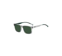 HUGO Lunettes de soleil en acétate transparent à détails blancs et verts - Style HG 1369/SKB757QT, 58609975 Gris chiné pcs.