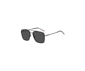 HUGO Lunettes de soleil gris foncé avec charnières flexibles - Style HG 1404/G/SKB756IR, 58610299 Noir pcs.