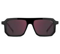 HUGO Lunettes de soleil noires avec détails rouges emblématiques - Style HG 1312/S80753AO, 58138305 Noir pcs.