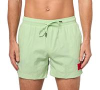 HUGO Maillot de bain standard Dominica Patch Logo à séchage rapide pour homme, Vert Nil, X-Large