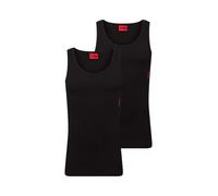 Hugo Débardeur Tank Top Twin Pack Coton stretch côtelé Noir XXL Lot de 2 Homme