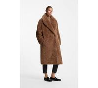 HUGO Manteau croisé Oversize en tissu peluche - Style Malite-1, 50570962 Marron 38
