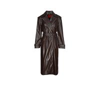 HUGO Trench long Relaxed en similicuir - Style Malitte-1, 50542286 Marron foncé 40