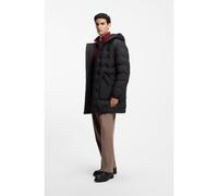 HUGO Manteau matelassé à capuche avec poches plaquées - Style Marbos2641, 50567263 Noir XS