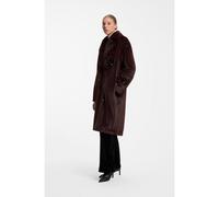 HUGO Manteau Oversized Fit en fourrure synthétique orné de sequins - Style Minte-1, 50569011 Marron foncé 46