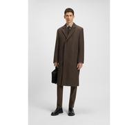 HUGO Manteau Regular à fermeture invisible - Style Maldo2531, 50542695 Marron à motif S