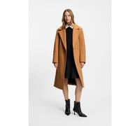 HUGO Manteau Regular avec ceinture à nouer - Style Melzy-1, 50547600 Brun chiné 34