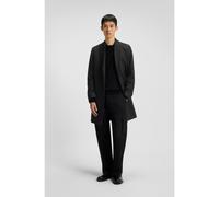 HUGO Manteau Regular en cavalry twill - Style Malte2541, 50546530 Noir 46