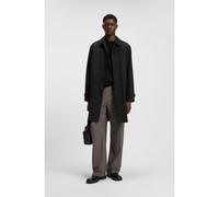 HUGO Manteau Regular en gabardine déperlante - Style Maver2431, 50517771 Noir S