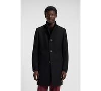 HUGO Manteau Regular en laine mélangée - Style Mintrax2541, 50546551 Noir 52