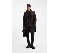 HUGO Manteau Regular en mélange de laine vierge - Style Malte2641, 50569216 Marron 44