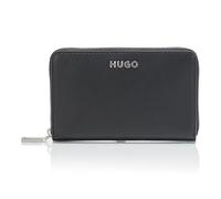 HUGO Mel Petit Portefeuille zippé pour Femme Noir Carbone 15,2 cm