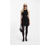 HUGO Mini-robe en twill stretch à encolure goutte d'eau - Style Kalopia, 50559016 Noir 36