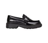 HUGO Mocassins en cuir à finition Penny avec vamp en poils de veau - Style Angey_Mocc_altph, 50573778 Noir 38