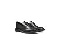 HUGO Mocassins en cuir à détails richelieu - Style Lysander_loaf_bobr, 50548636 Noir 44